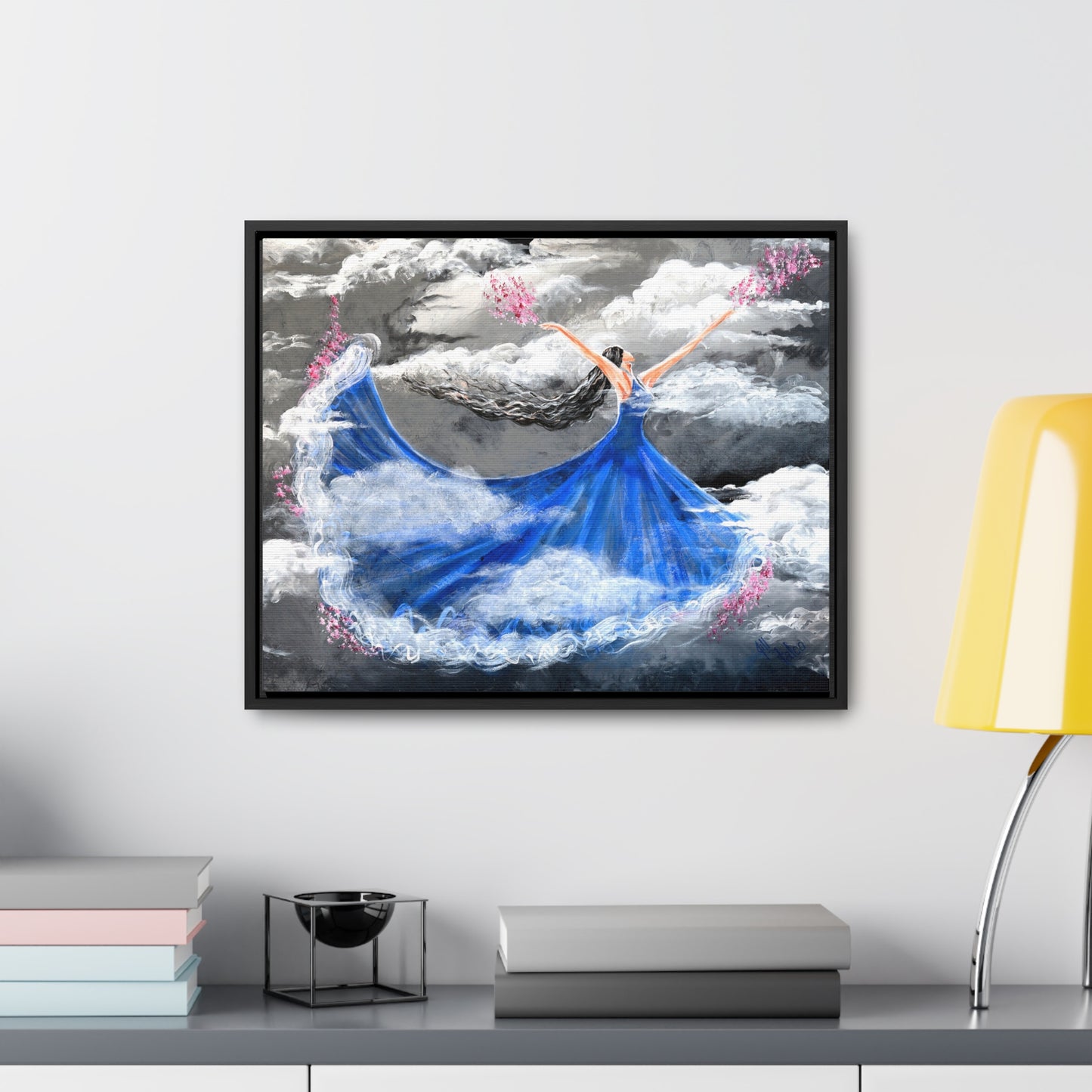 Wooden Framed Gallery Wrapped Canvas~Dancing Through the Storm