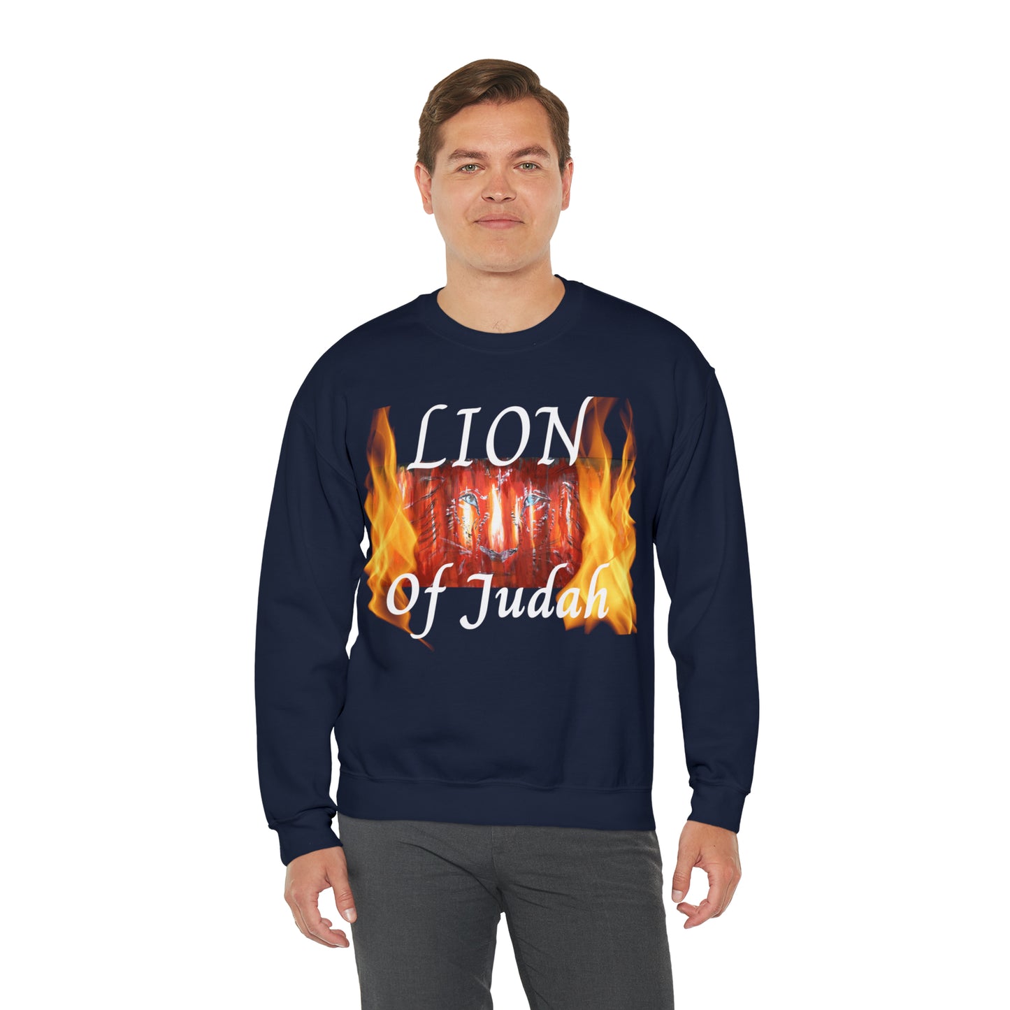 Unisex Heavy Blend™ Crewneck Sweatshirt~Fire on the Altar