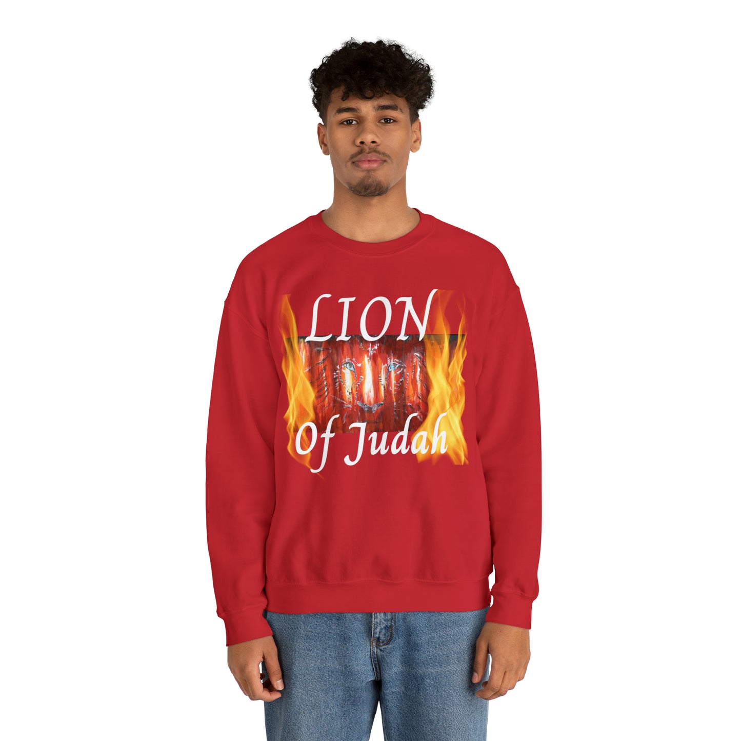 Unisex Heavy Blend™ Crewneck Sweatshirt~Fire on the Altar