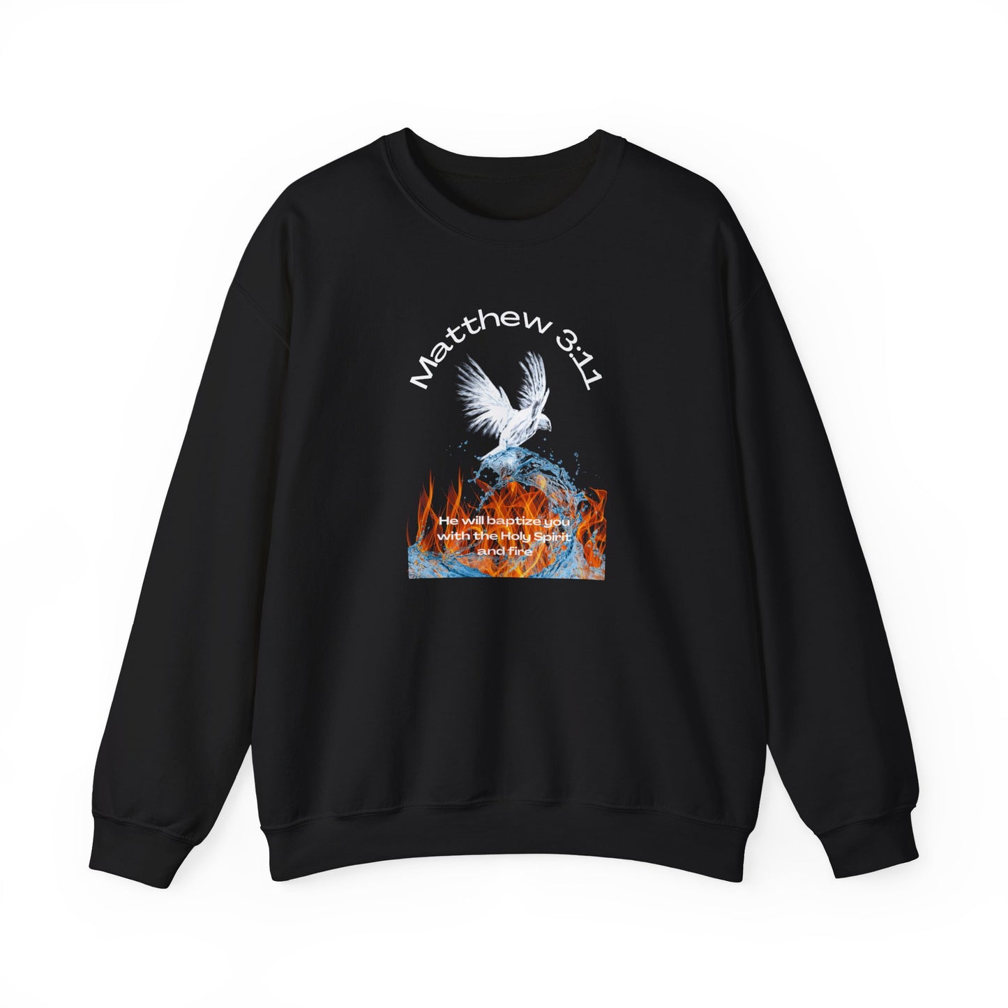 Unisex Heavy Blend™ Crewneck Sweatshirt~Matthew 3:11