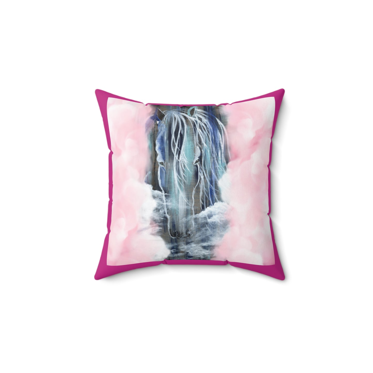 Spun Polyester Square Pillow ~ Dream Horse