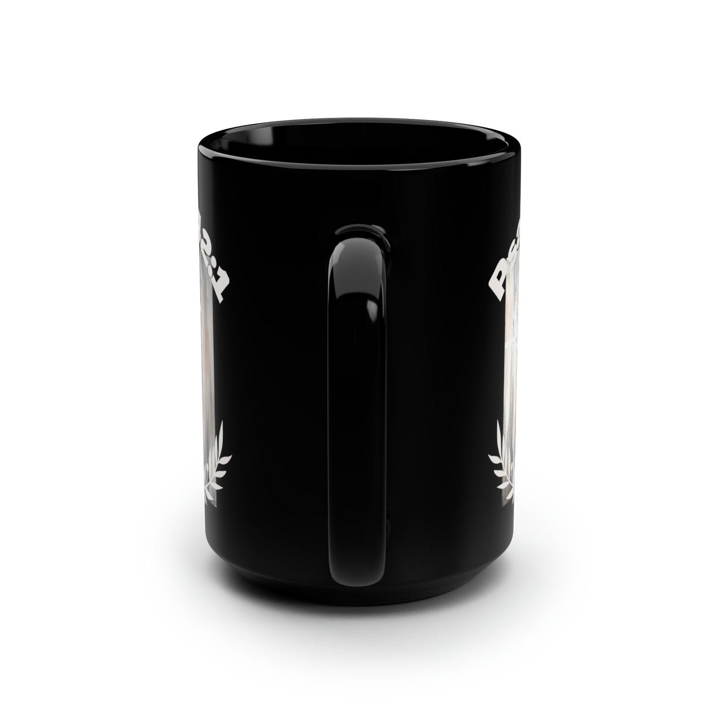 Black Mug, 15oz~Deer