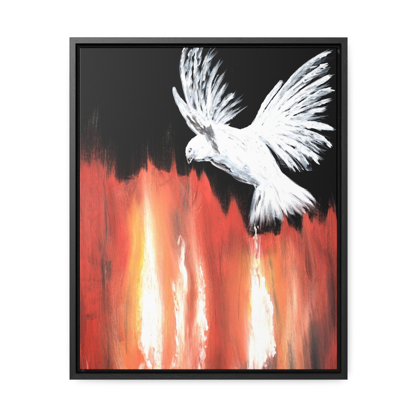 Wooden Framed Gallery Wrapped Canvas~Holy Spirit, Refining Fire