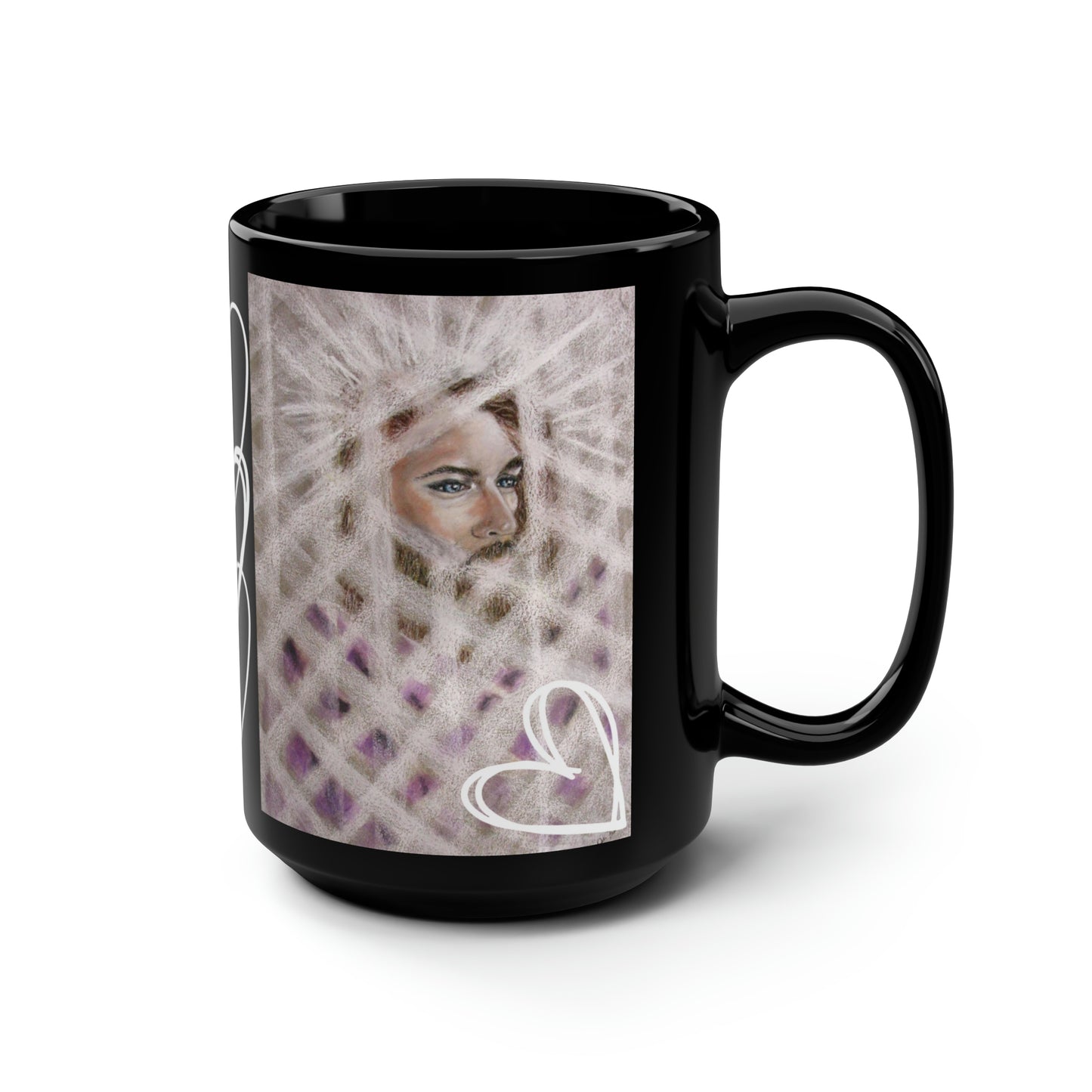 Black Mug, 15oz~JESUS, BELOVED