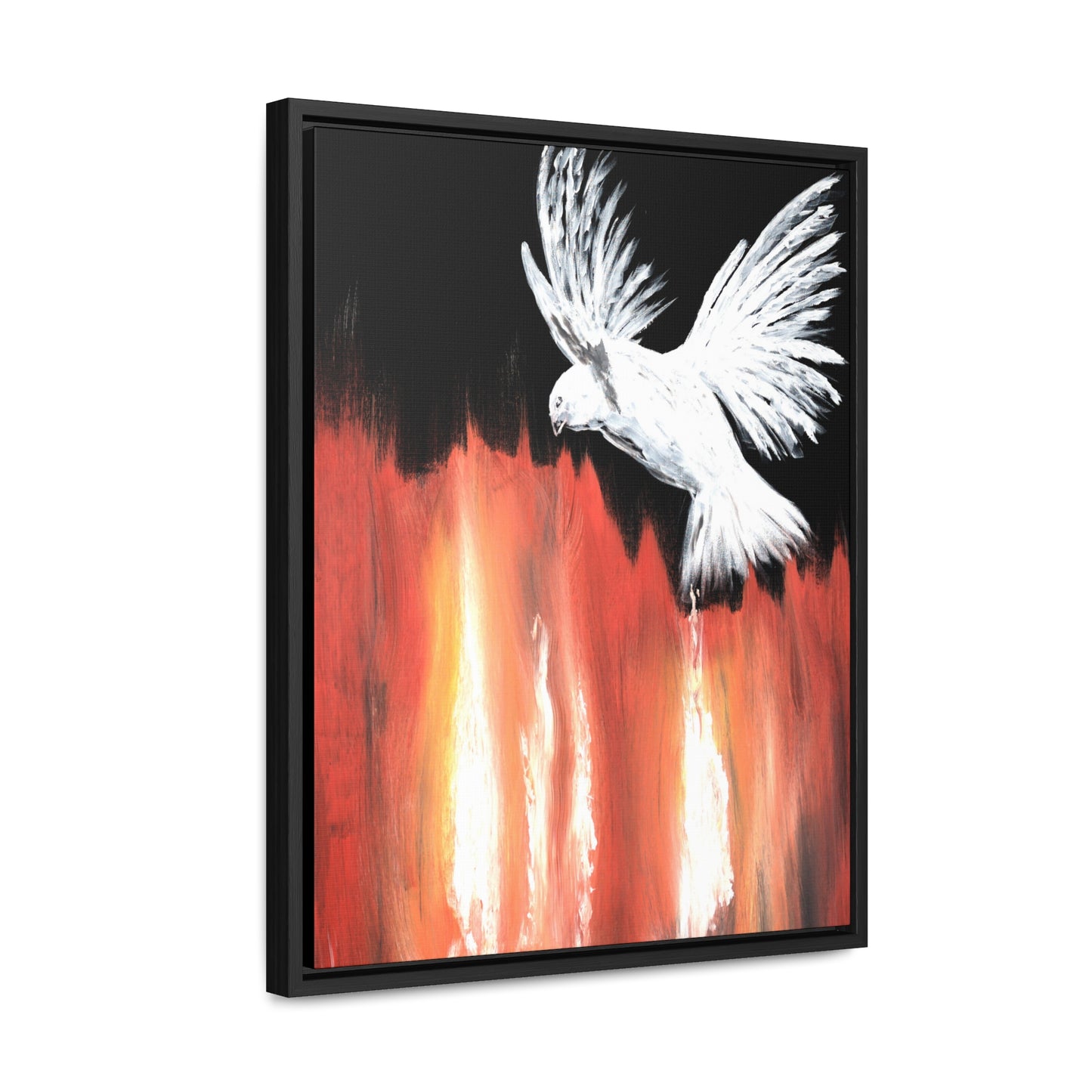 Wooden Framed Gallery Wrapped Canvas~Holy Spirit, Refining Fire