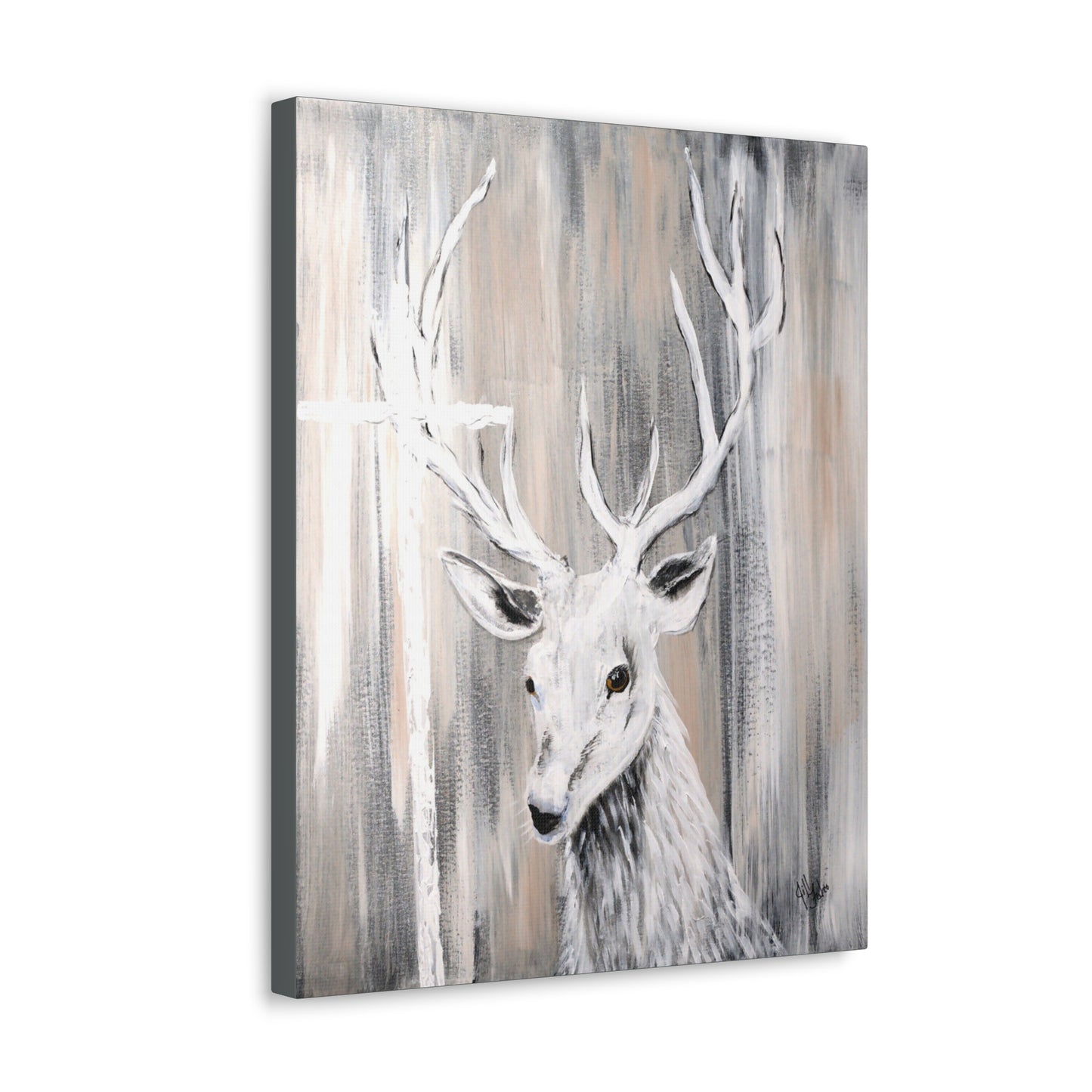 Canvas Gallery Wraps~White Buck