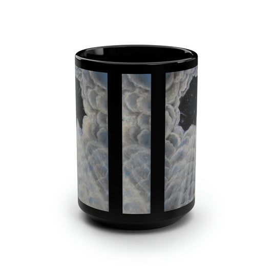 Black Mug, 15oz~Open Heaven