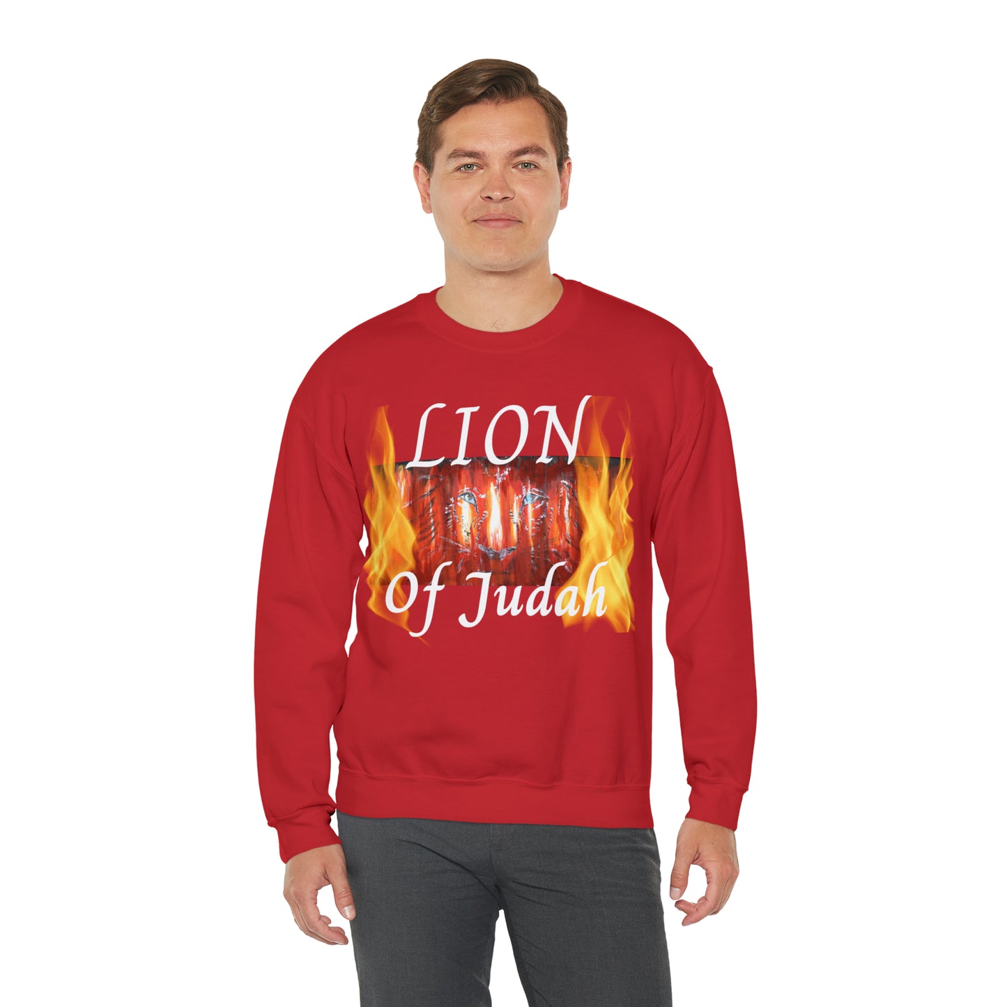 Unisex Heavy Blend™ Crewneck Sweatshirt~Fire on the Altar