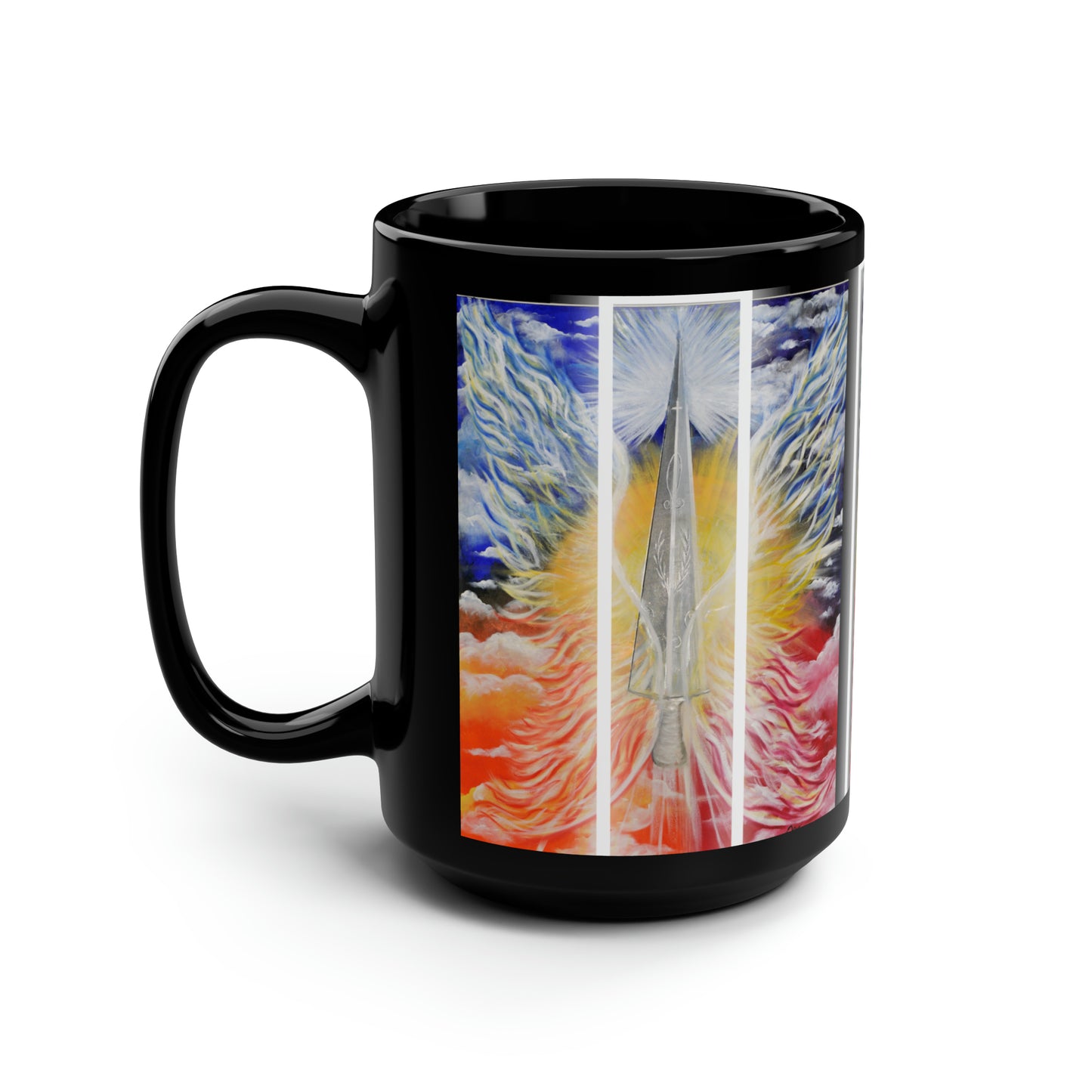 Black Mug, 15oz~Sword of the Throne Room