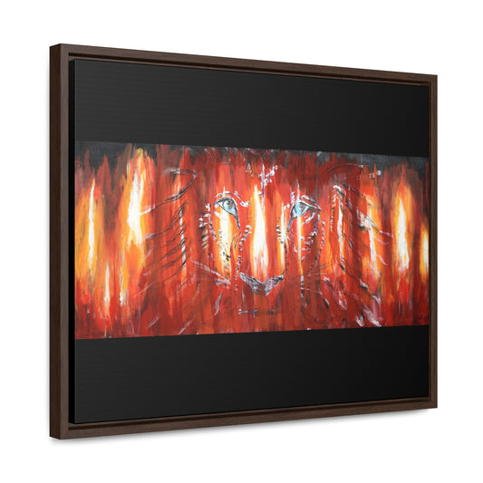 Wooden Framed Gallery Wrapped Canvas~Fire on the Alter:Lion of Judah