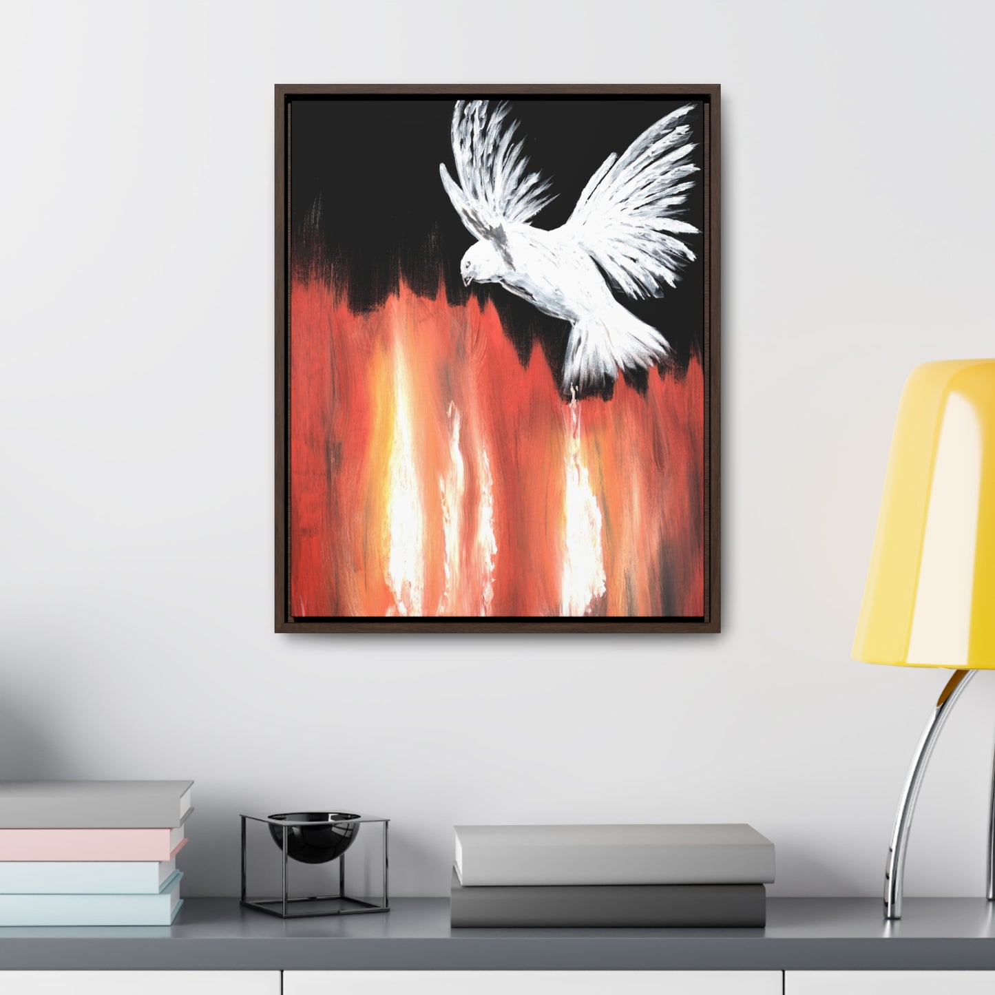 Wooden Framed Gallery Wrapped Canvas~Holy Spirit, Refining Fire