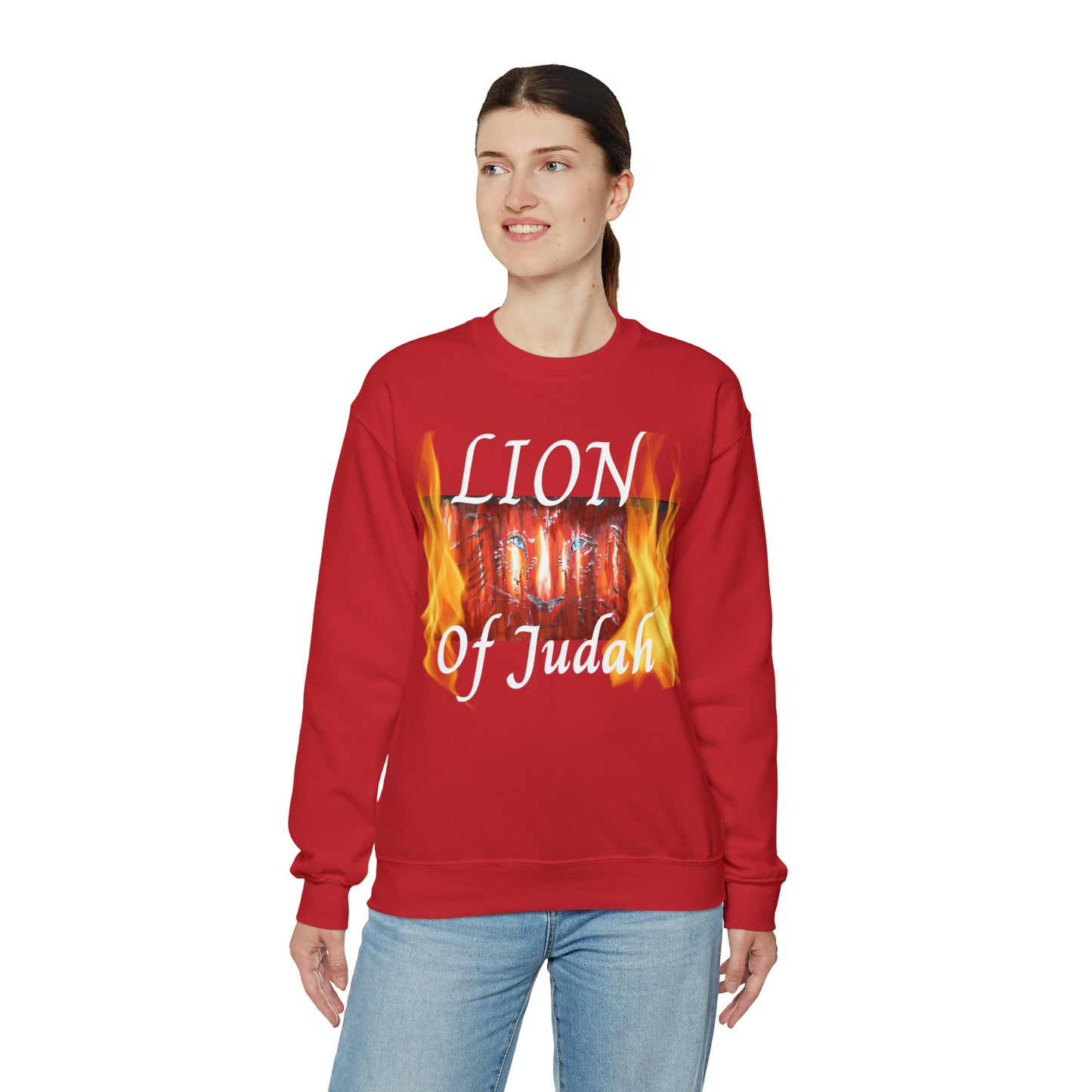 Unisex Heavy Blend™ Crewneck Sweatshirt~Fire on the Altar