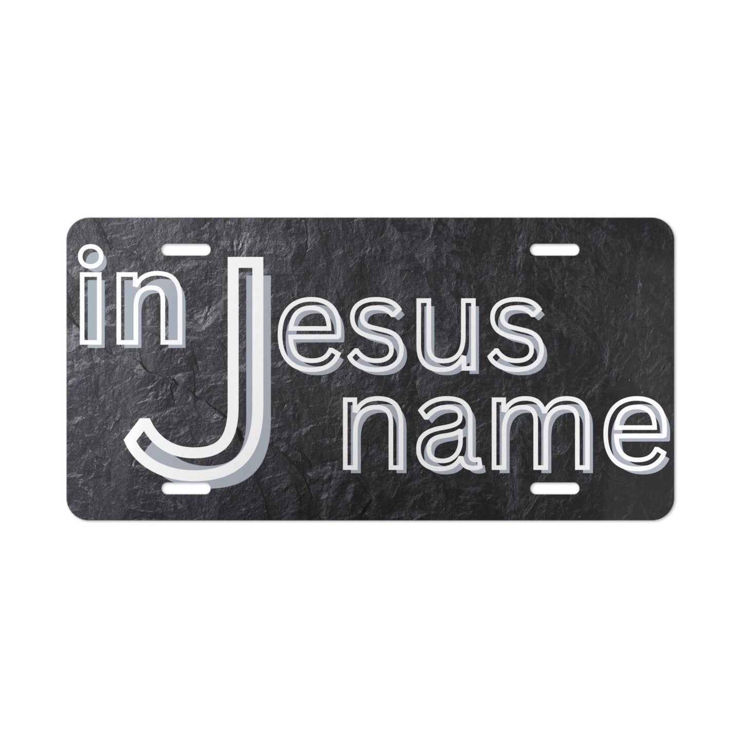 Vanity Plate ~ In Jesus Name