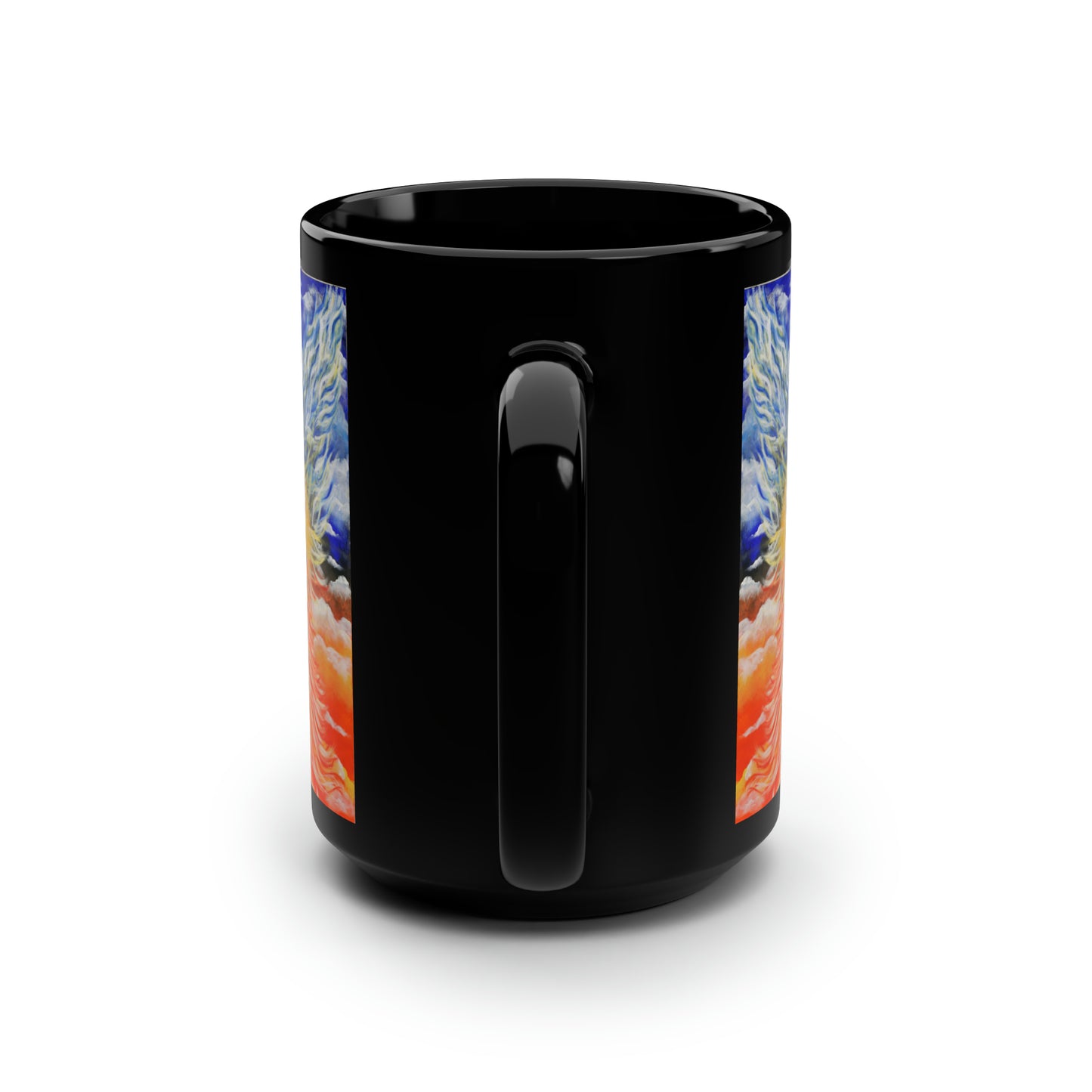 Black Mug, 15oz~Sword of the Throne Room