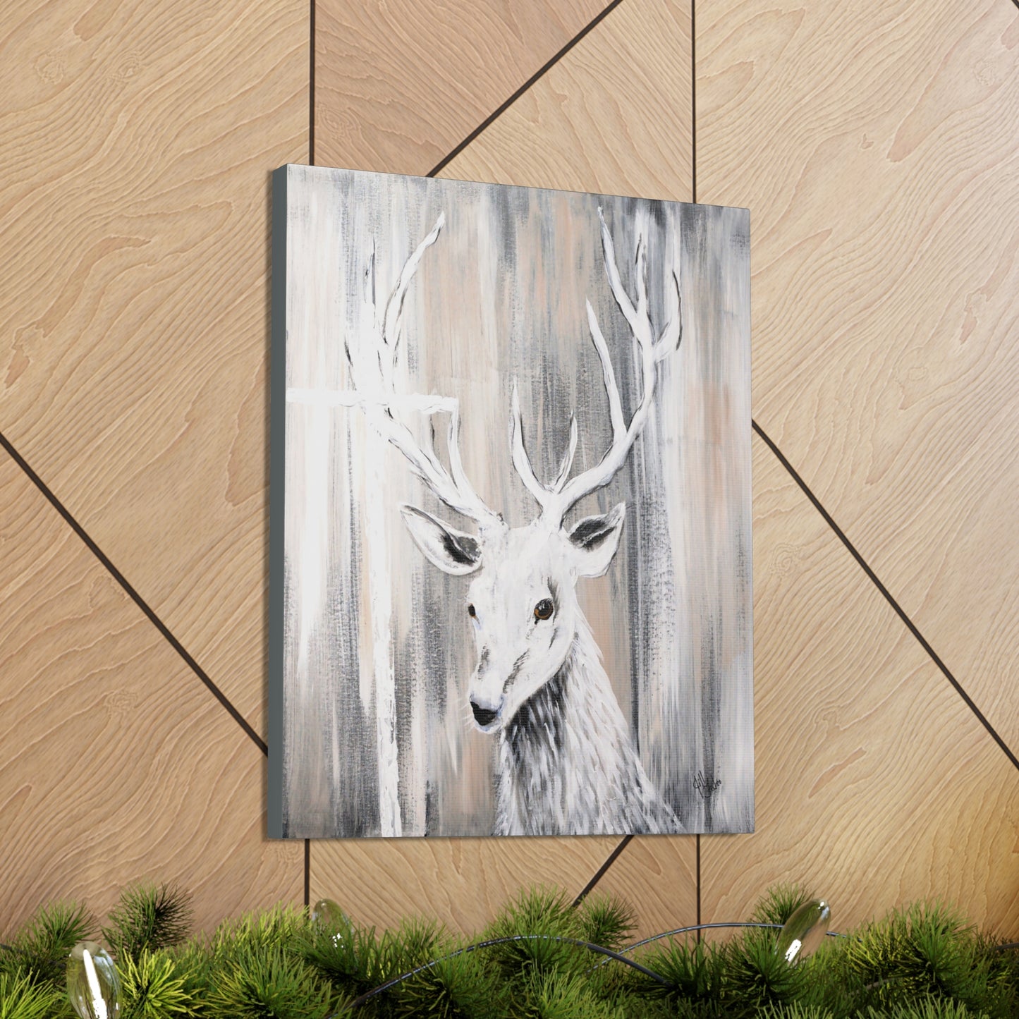 Canvas Gallery Wraps~White Buck