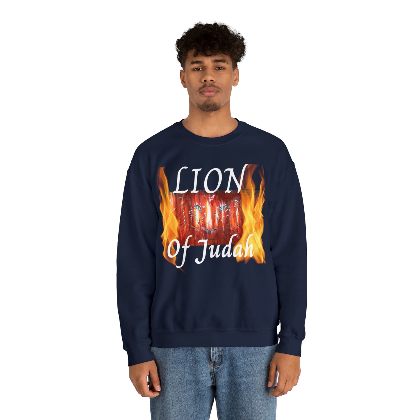 Unisex Heavy Blend™ Crewneck Sweatshirt~Fire on the Altar