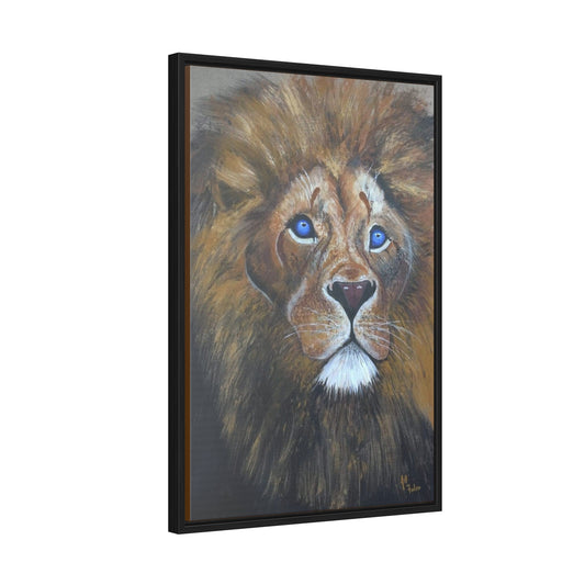 Wooden Framed Gallery Wrapped Canvas~Eyes of the King