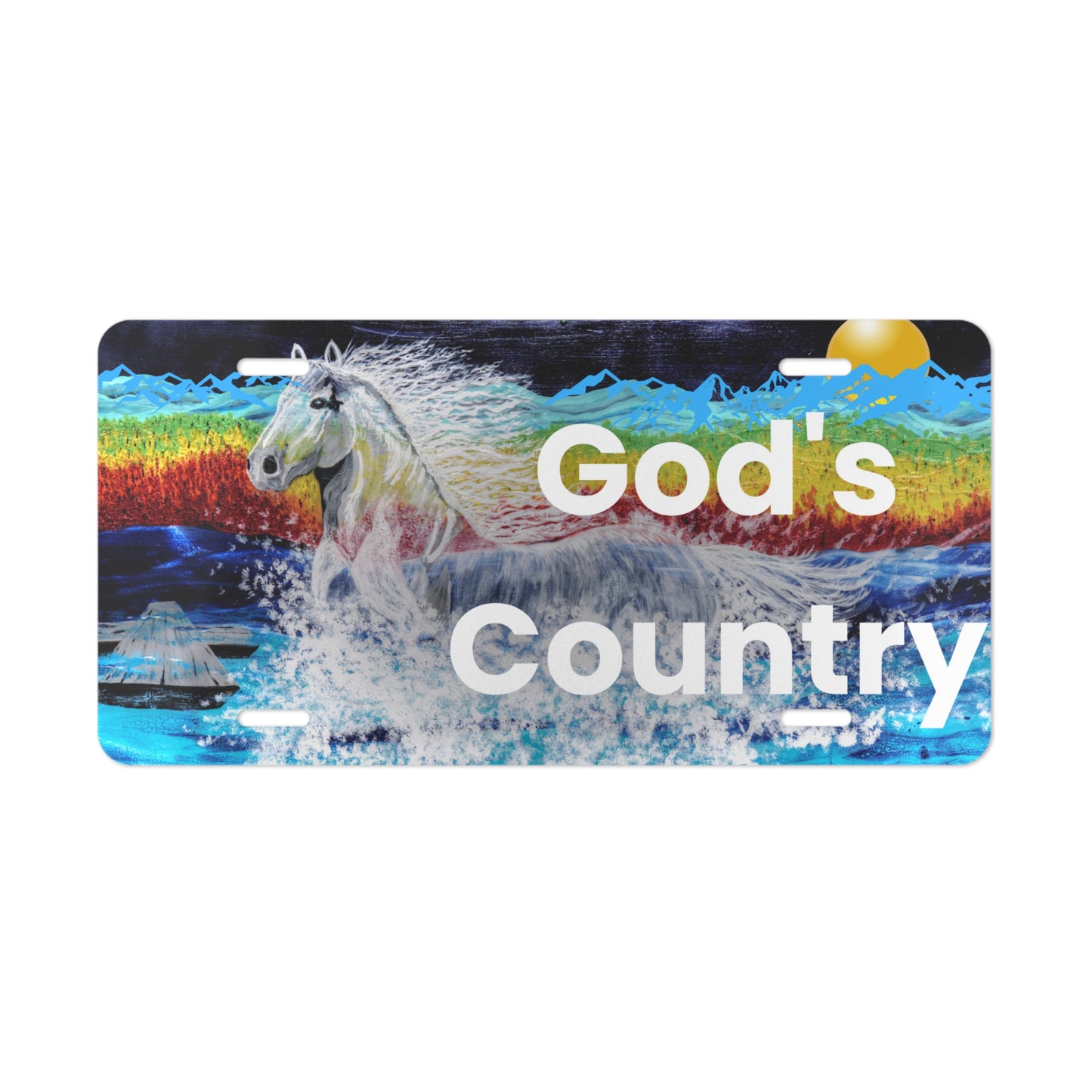 Vanity Plate ~ God's Country