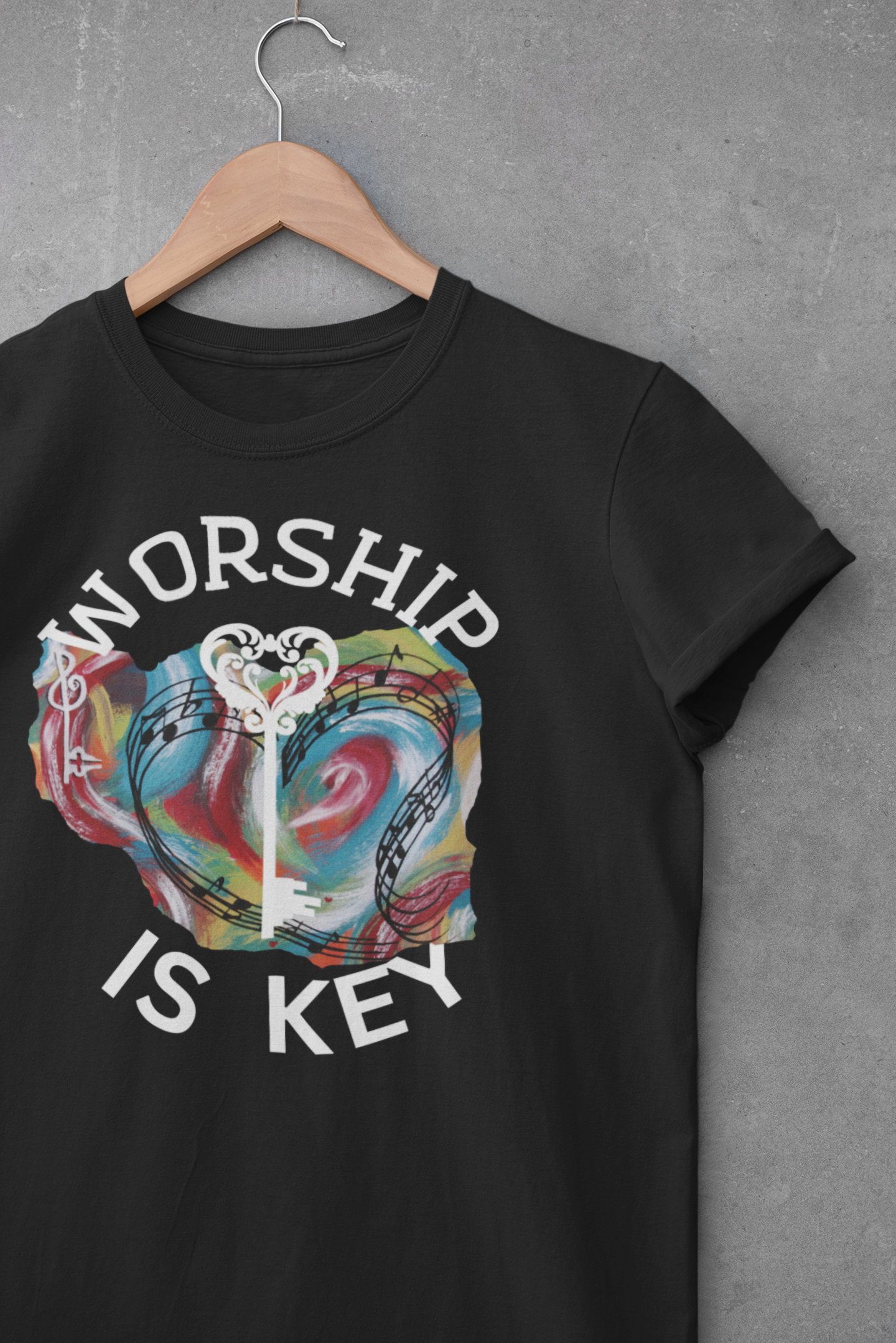 Unisex Heavy Cotton Tee~Worship is Key