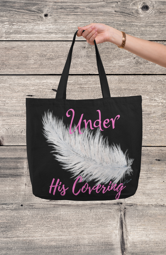 AOP Tote Bag ~ Under His Covering