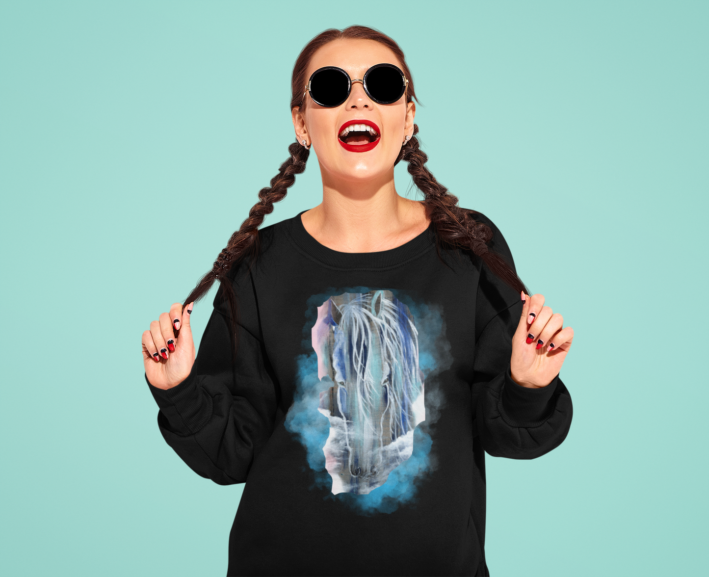 Unisex Heavy Blend™ Crewneck Sweatshirt~Heaven's Horse