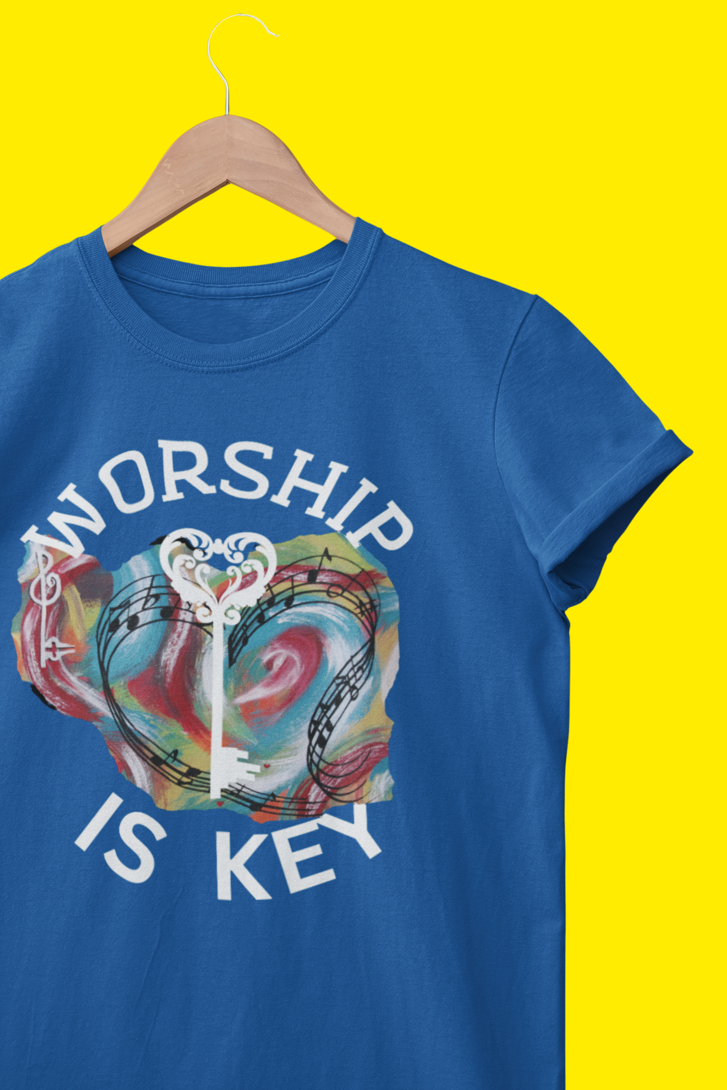 Unisex Heavy Cotton Tee~Worship is Key