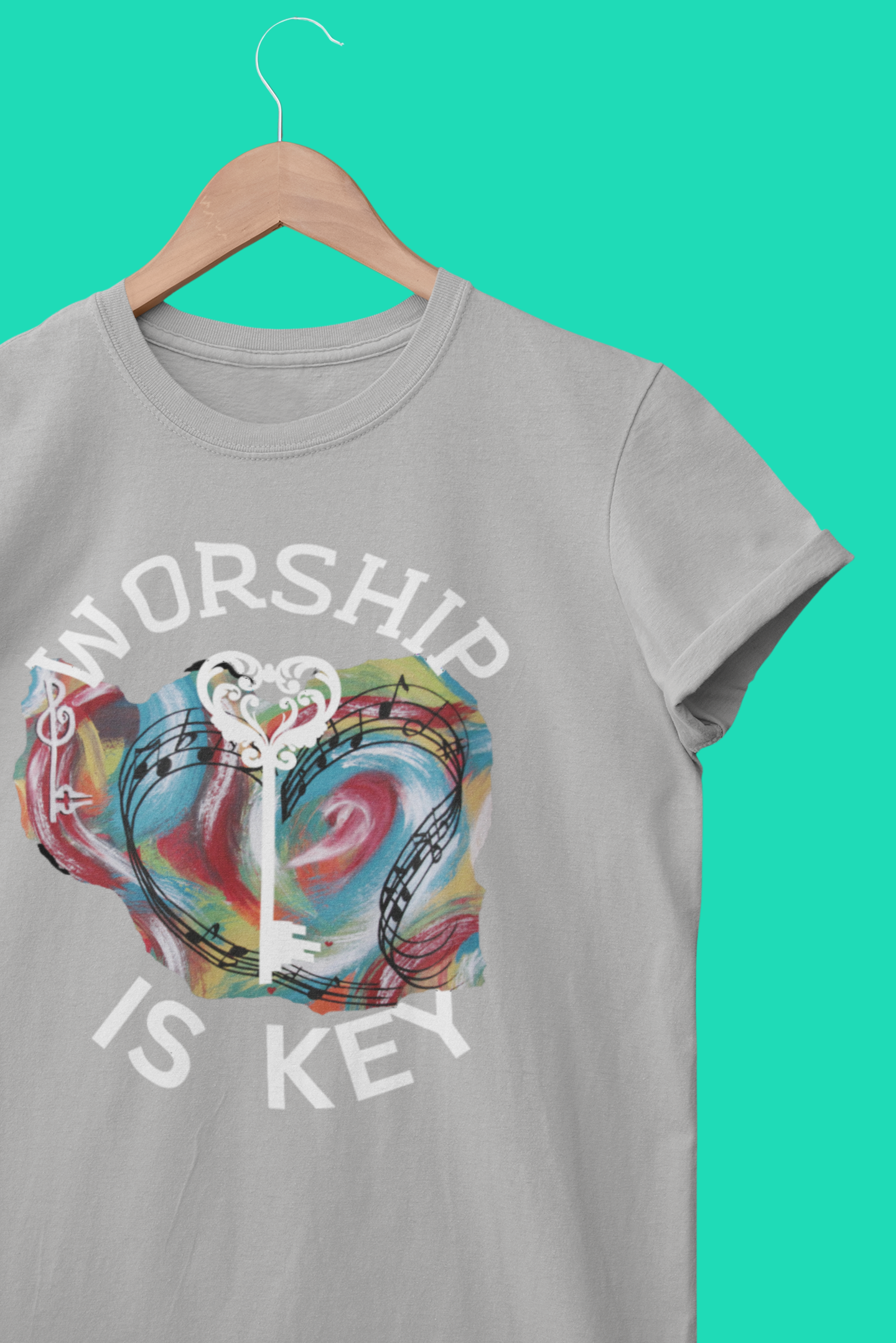 Unisex Heavy Cotton Tee~Worship is Key