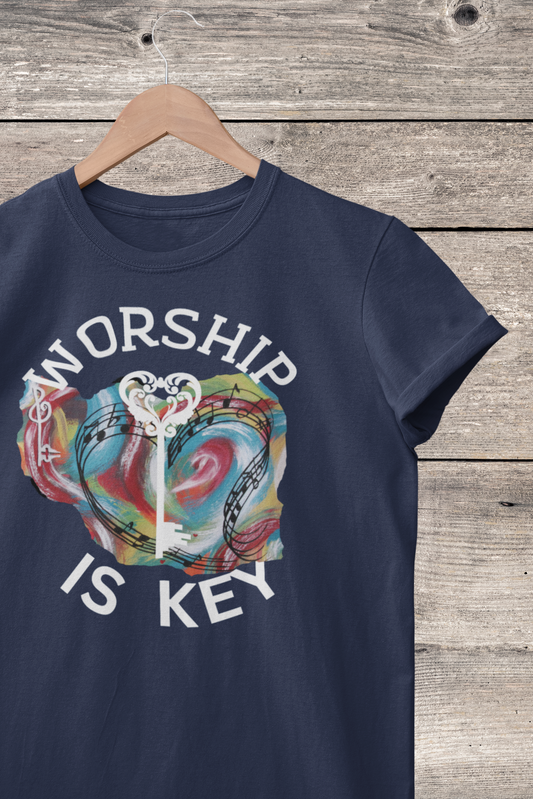 Unisex Heavy Cotton Tee~Worship is Key