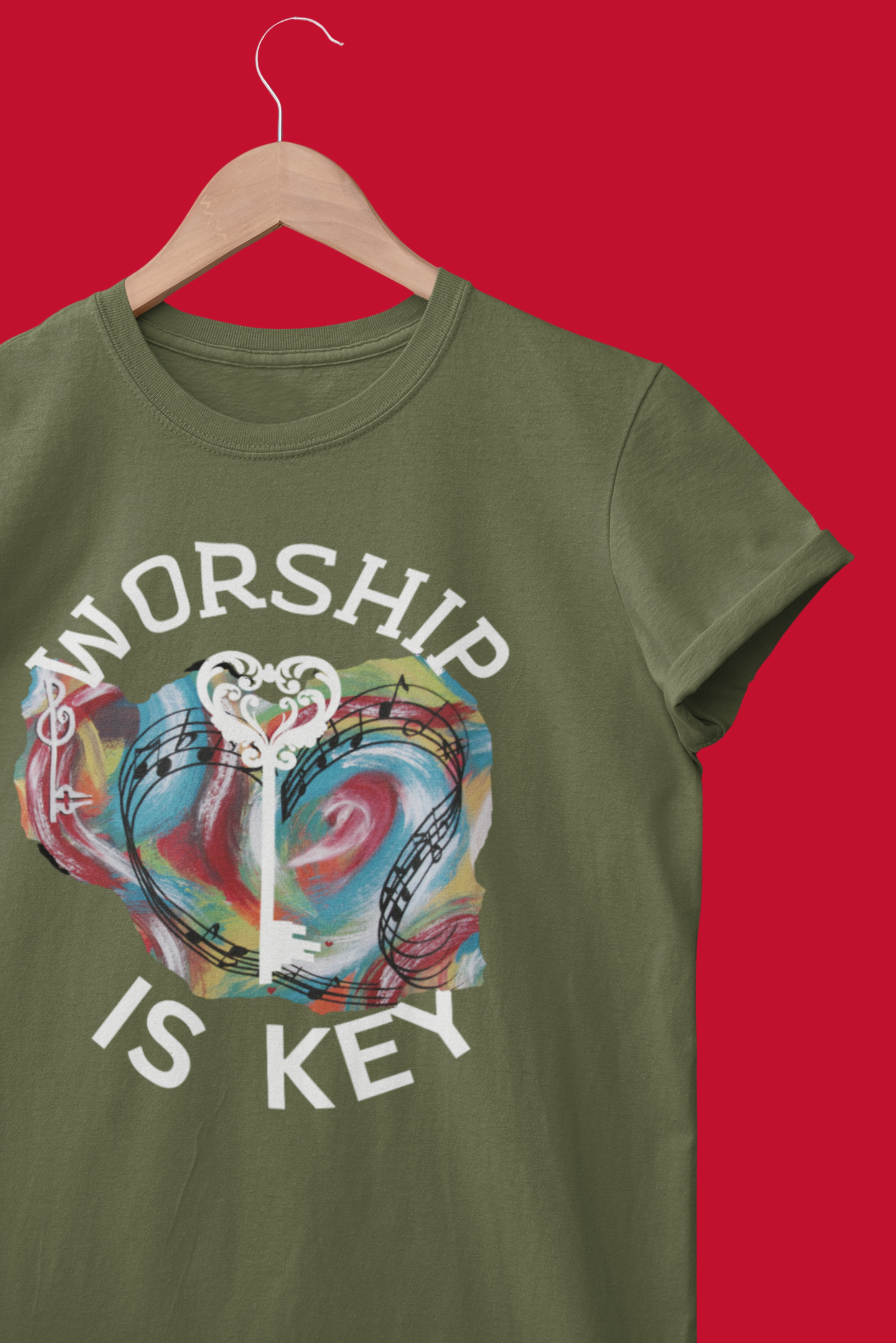 Unisex Heavy Cotton Tee~Worship is Key